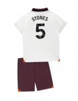 Manchester City John Stones #5 Venkovní dres pro děti 2023-24 Krátký Rukáv (+ trenýrky)